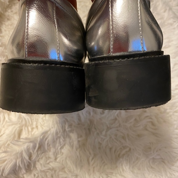Silver loafers from Zara size 40 - Picture 3 of 7
